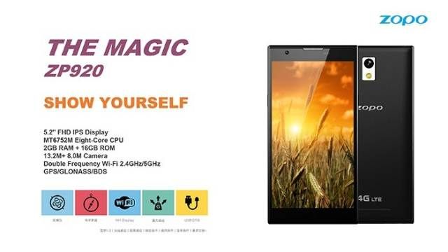 Zopo ZP920 4G Magic the first smartphone with cover machined