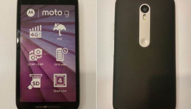 Moto G 2015: certification IPX7 and battery 2470 mAh