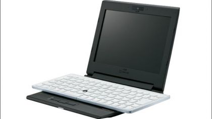 Portabook XMC10: unusual laptop with a folding keyboard