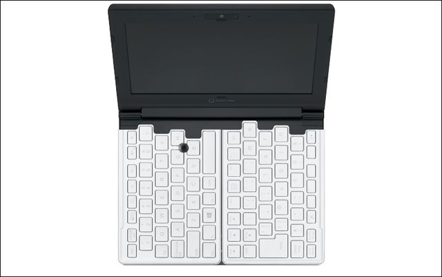 Portabook XMC10: unusual laptop with a folding keyboard