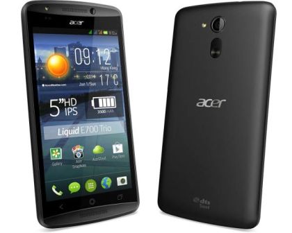 Acer Liquid E700 with triple-SIM connectivity