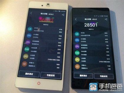 ZTE Nubia Z9 Max and Z9 Mini tested AnTuTu