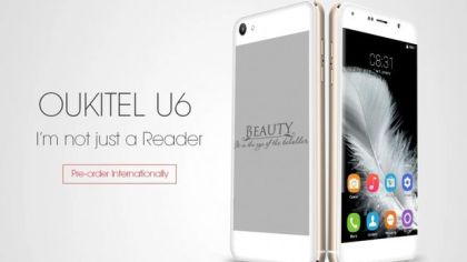 Oukitel U6: the smartphone dual-screen will not use the Helio X20 