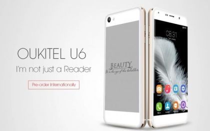 Oukitel U6: the smartphone dual-screen will not use the Helio X20 