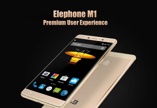 Elephone M1 - smartphone with metal body and fingerprint reader